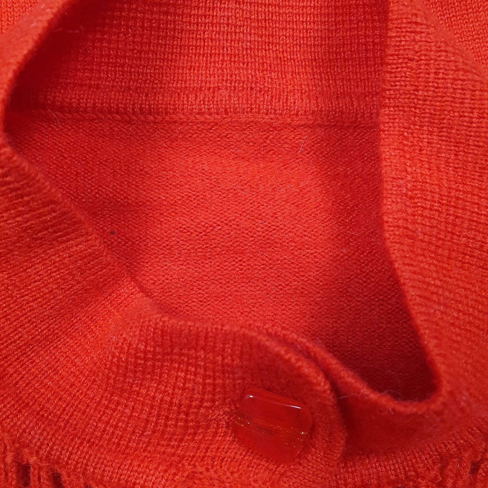Womens Red Unbranded Button Up Quarter Zip Jumper