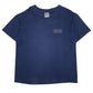 Mens Navy Hanes Vintage 90s Made In USA Short Sleeve T Shirt