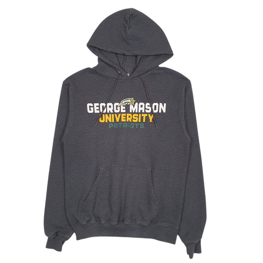 Mens Grey Champion George Mason University Patriots Hoodie Jumper