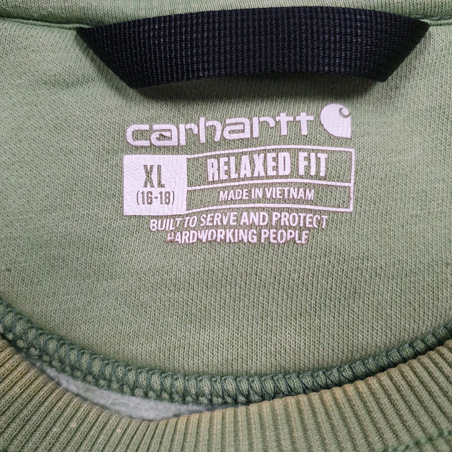 Womens Green Carhartt  Crewneck Jumper
