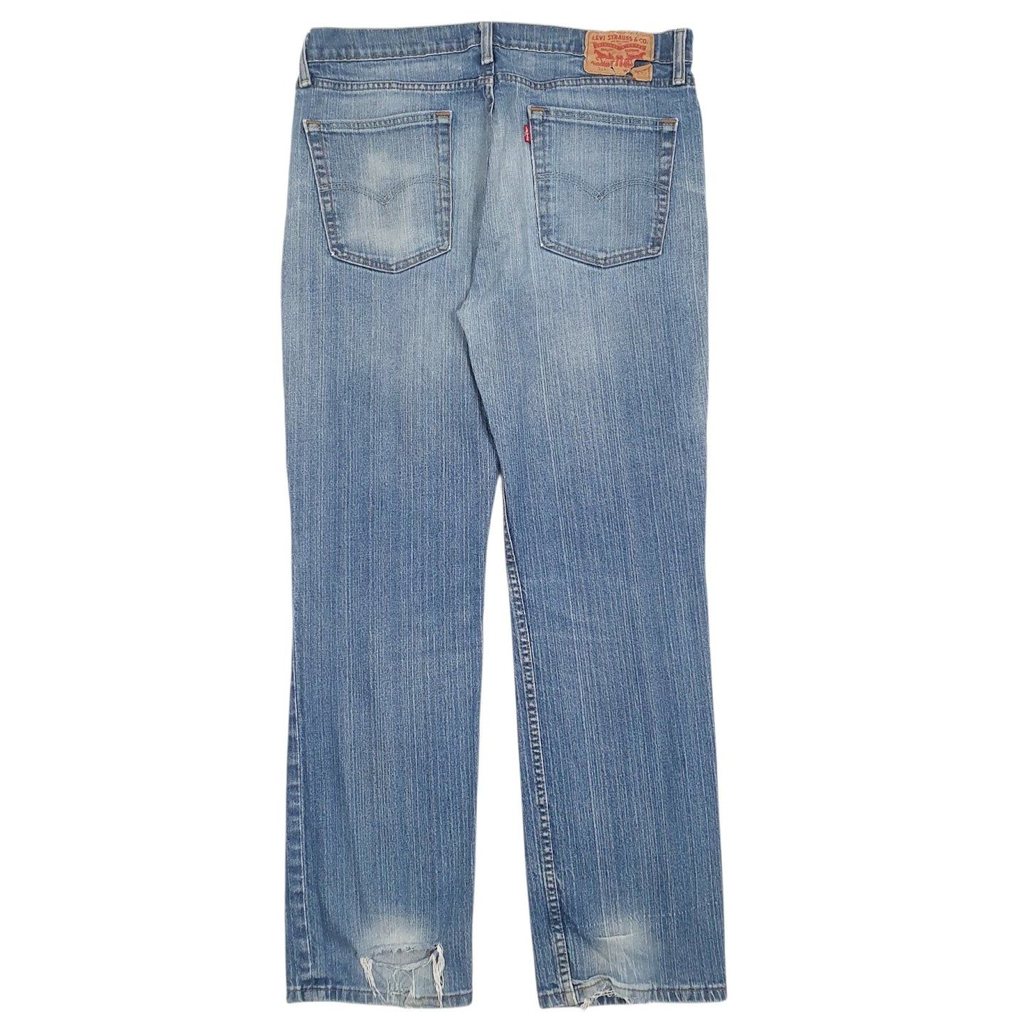 Mens Blue Levis Distressed  Jeans