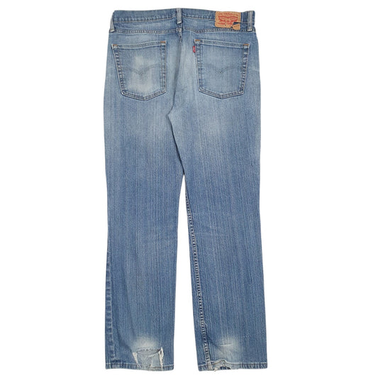 Mens Blue Levis Distressed  Jeans