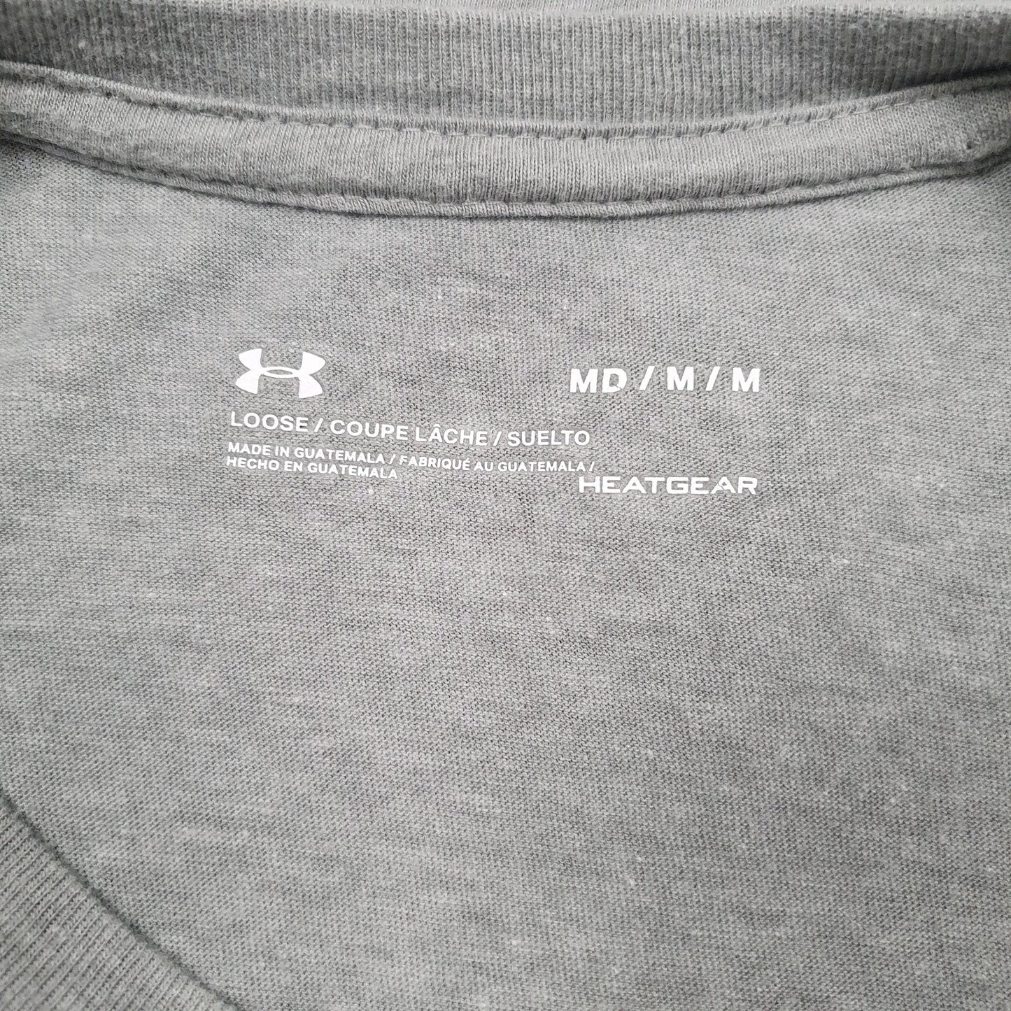 Mens Grey Under Armour Heat Gear NCAA Final Four  T Shirt