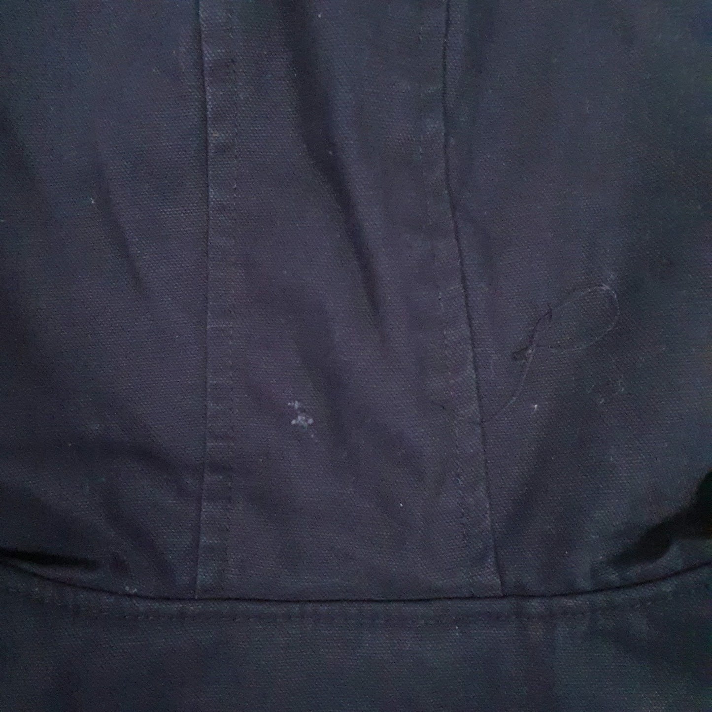 Mens Navy Wrangler Workwear Padded Hooded  Coat