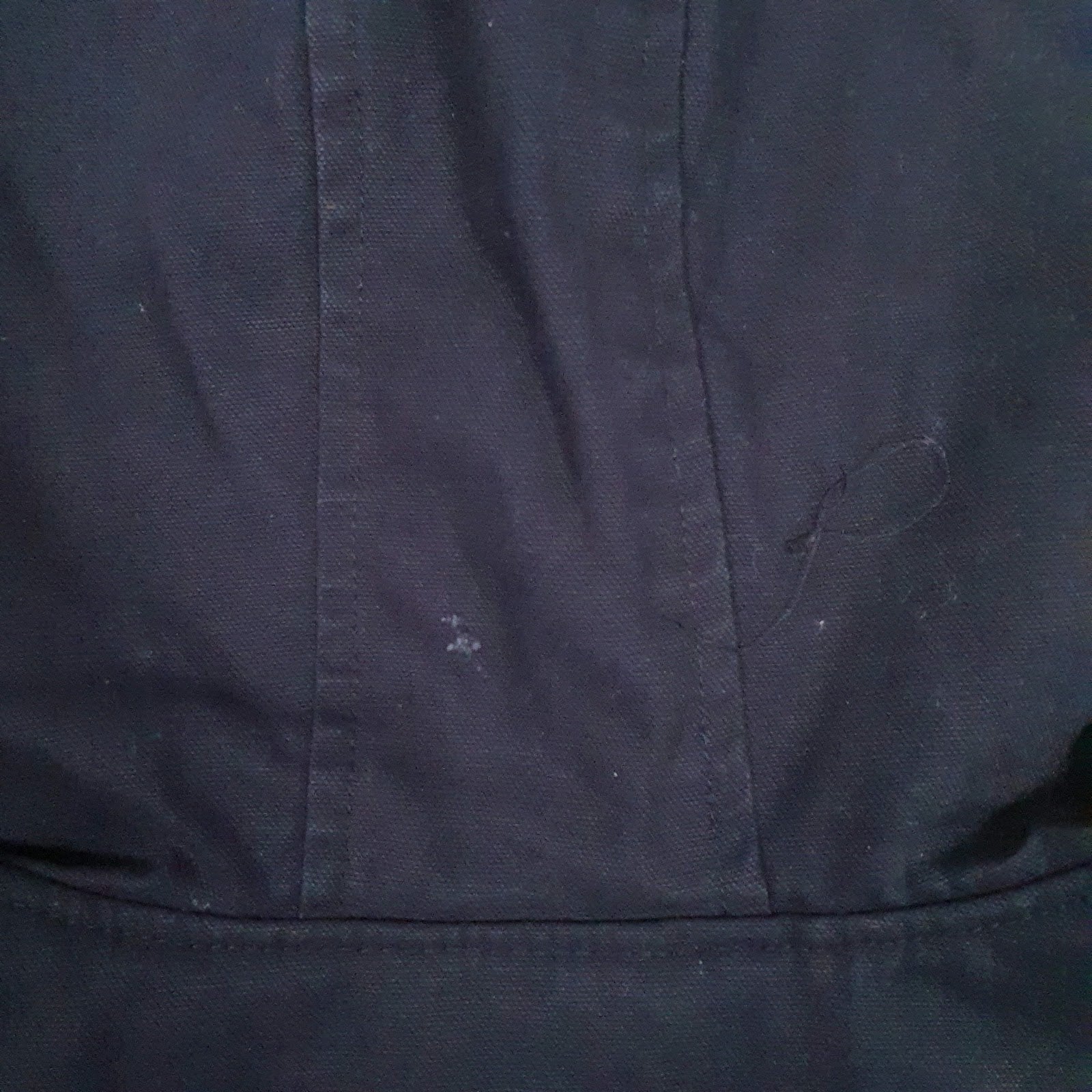Mens Navy Wrangler Workwear Padded Hooded  Coat
