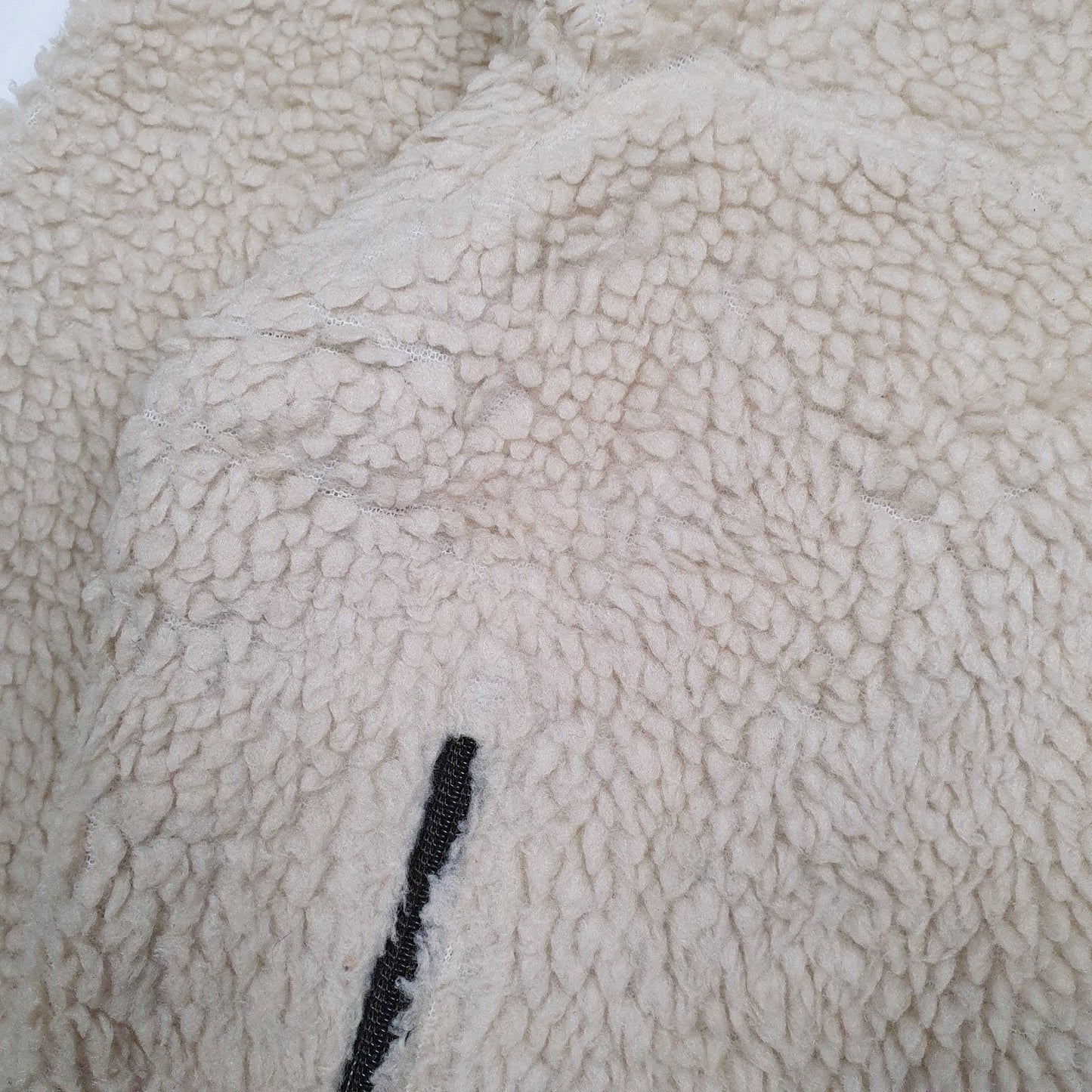 Mens Cream Patagonia Classic Retro X Sherpa Pile Fleece Full Zip Jumper