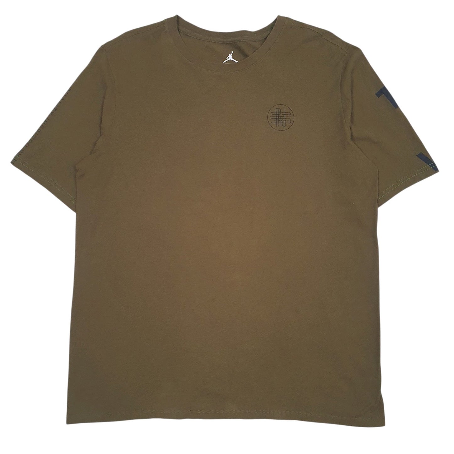 Mens Green Nike Air Jordan  Short Sleeve T Shirt