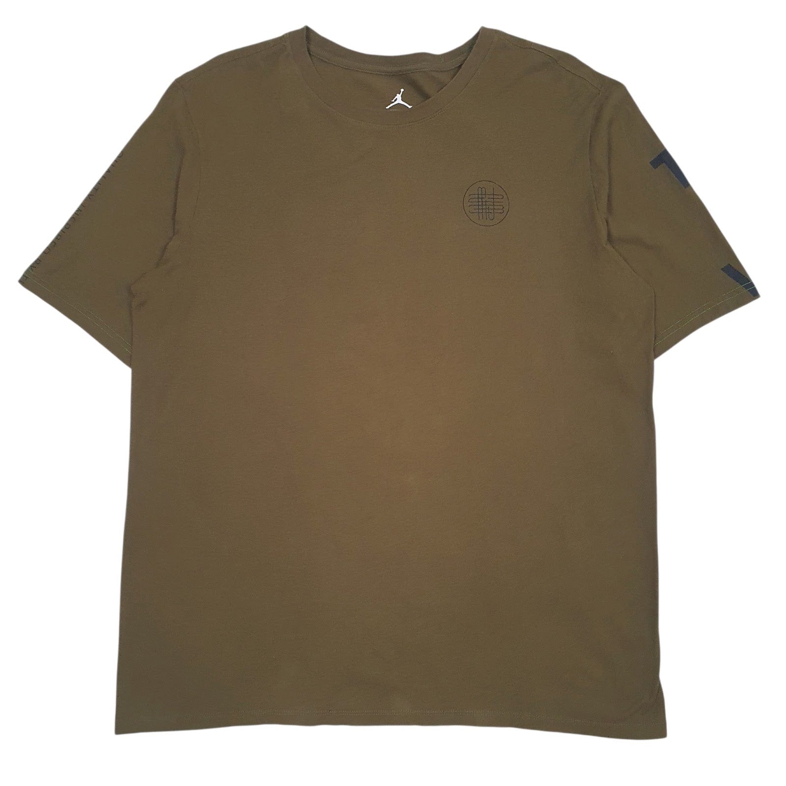Mens Green Nike Air Jordan  Short Sleeve T Shirt