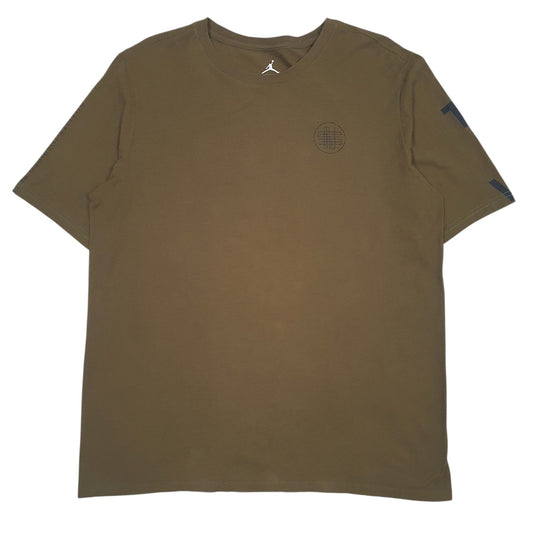 Mens Green Nike Air Jordan  Short Sleeve T Shirt