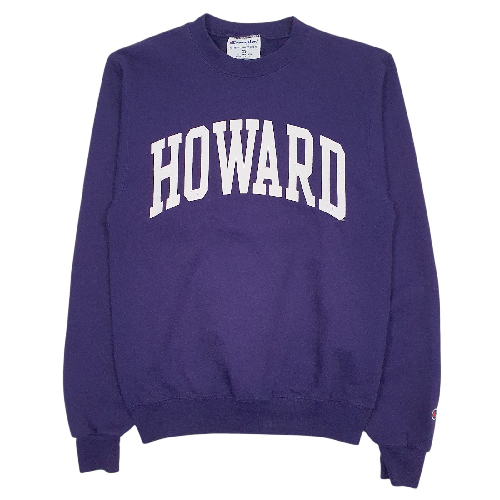 Mens Purple Champion  Crewneck Jumper