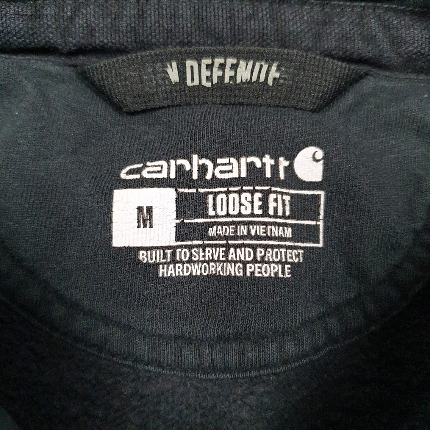 Mens Black Carhartt  Hoodie Jumper