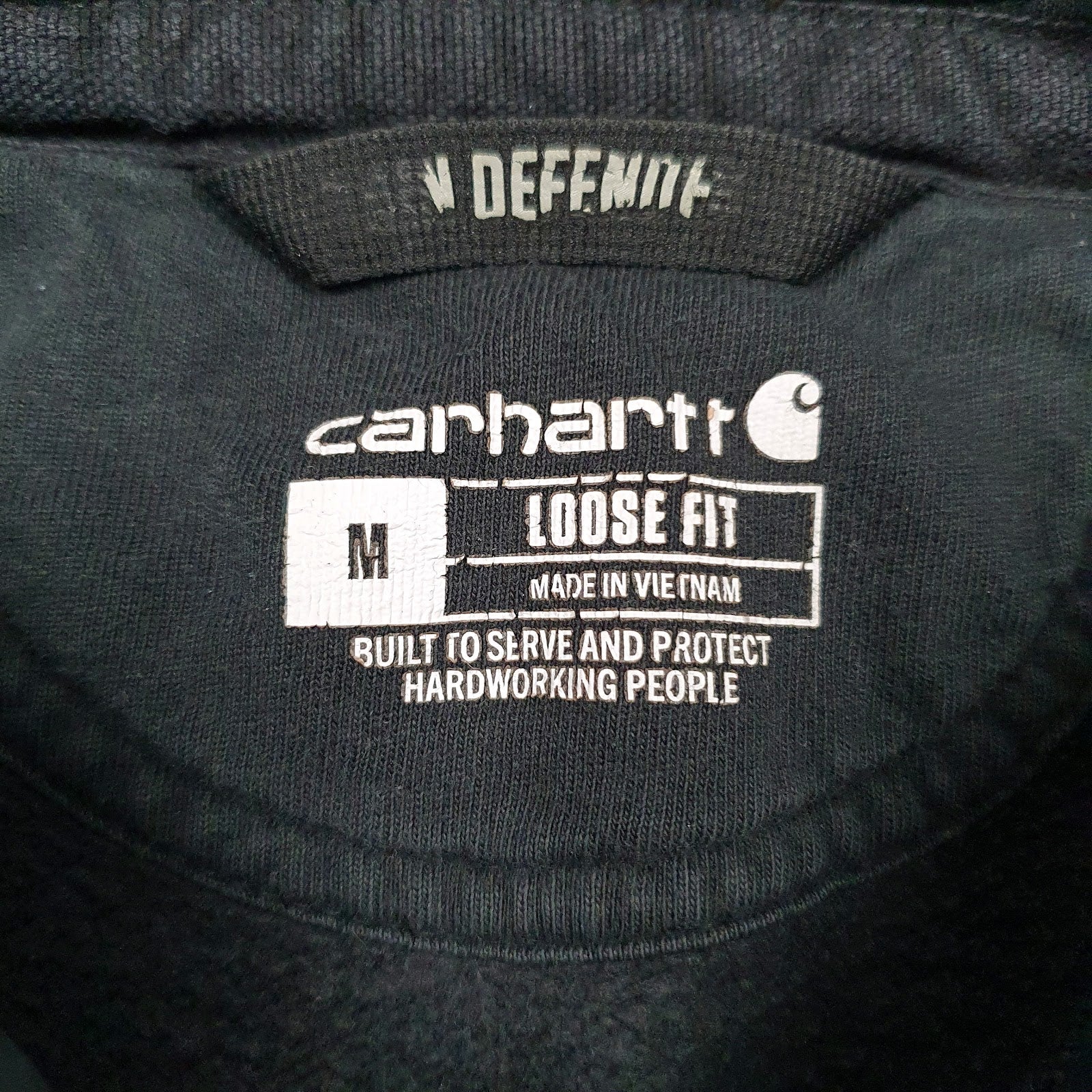 Mens Black Carhartt  Hoodie Jumper