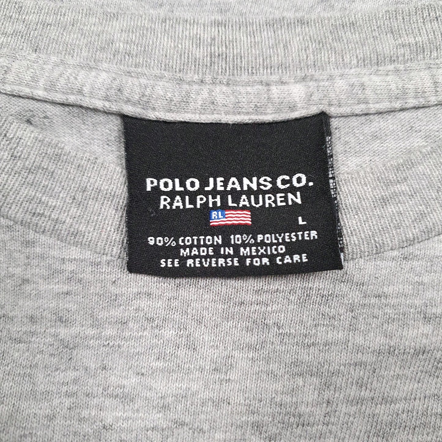 Mens Grey Polo Ralph Lauren Spellout  T Shirt