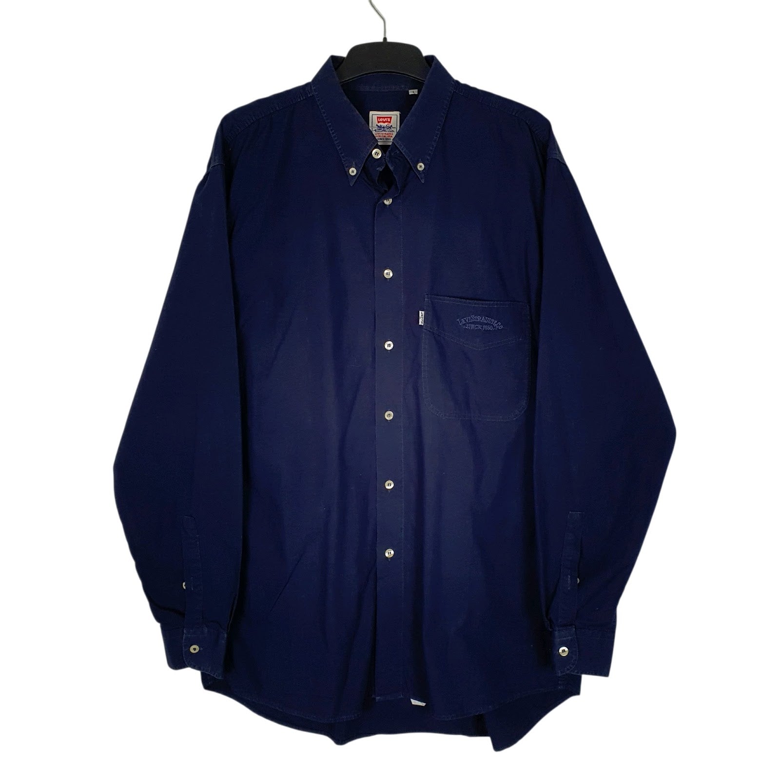 Mens Navy Levis  Long Sleeve Shirt