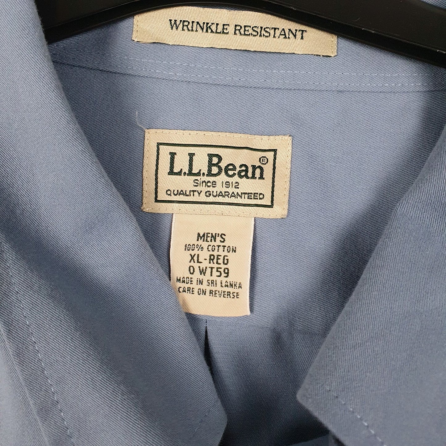 Mens Blue L.L.Bean   Shirt