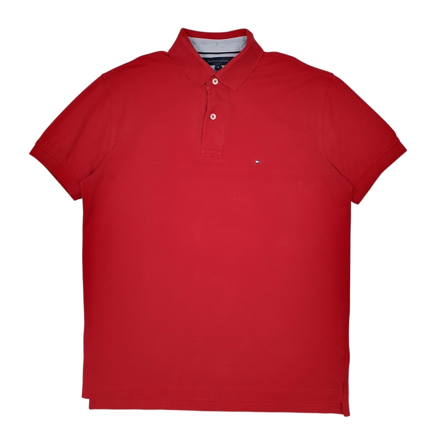 Mens Red Tommy Hilfiger  Short Sleeve Polo Shirt
