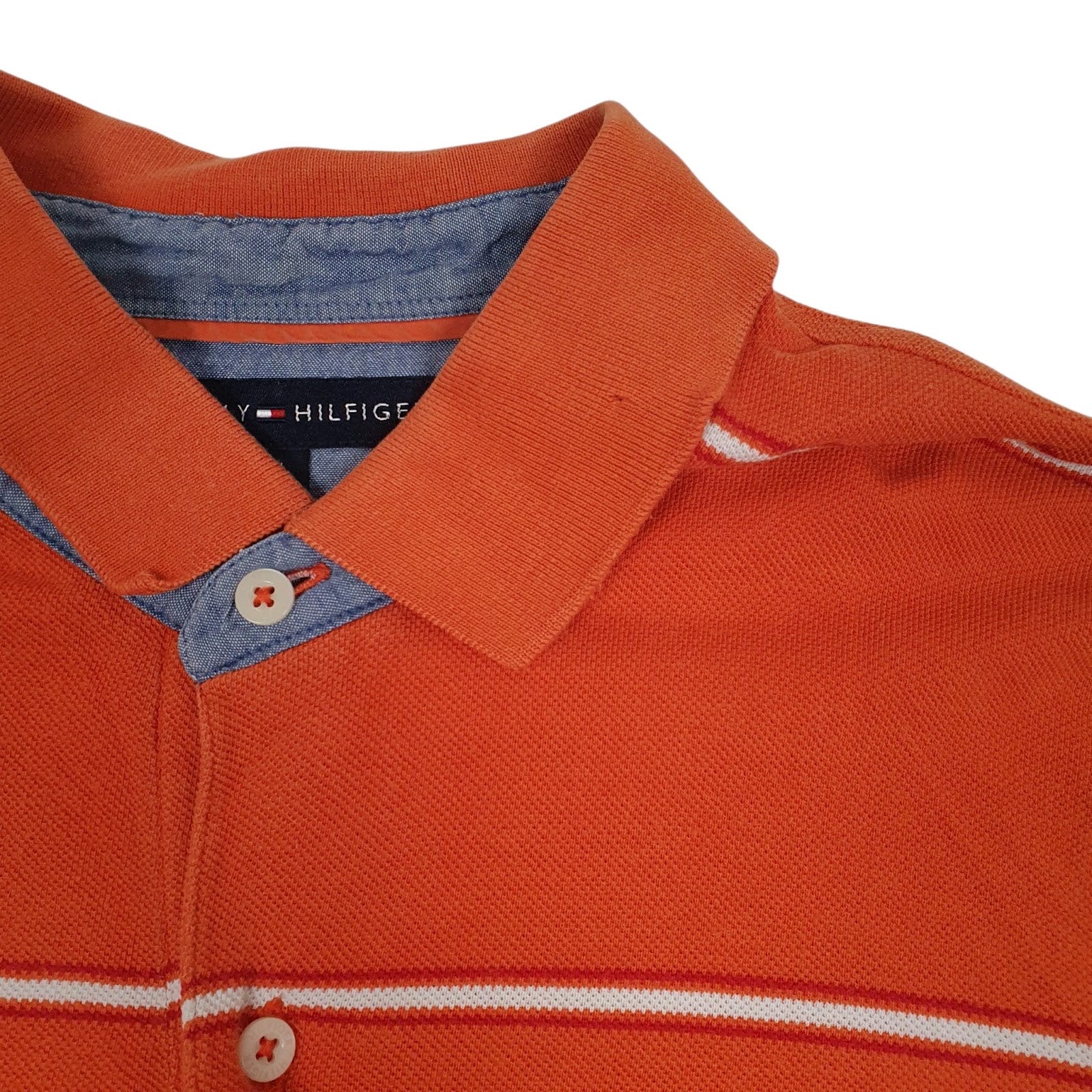 Mens Orange Tommy Hilfiger   Polo Shirt