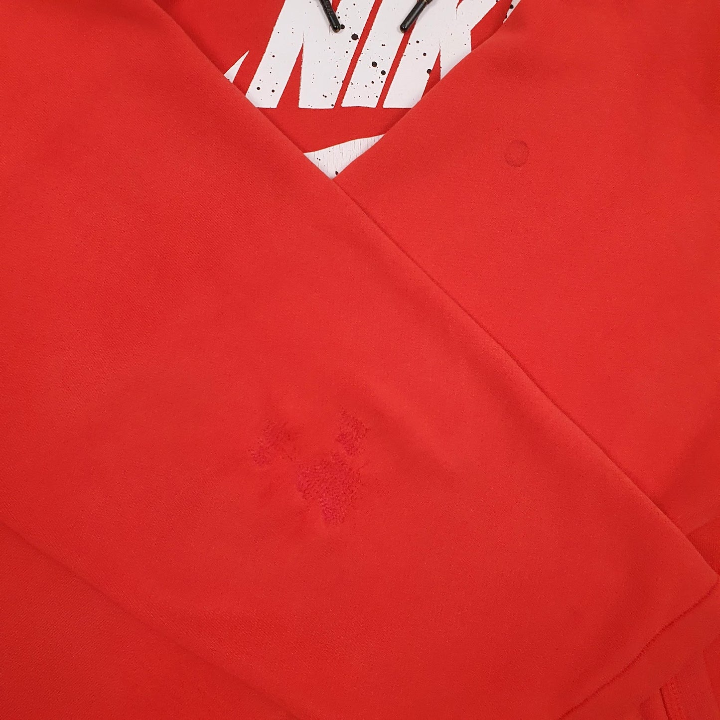 Mens Red Nike Spellout Hoodie Jumper