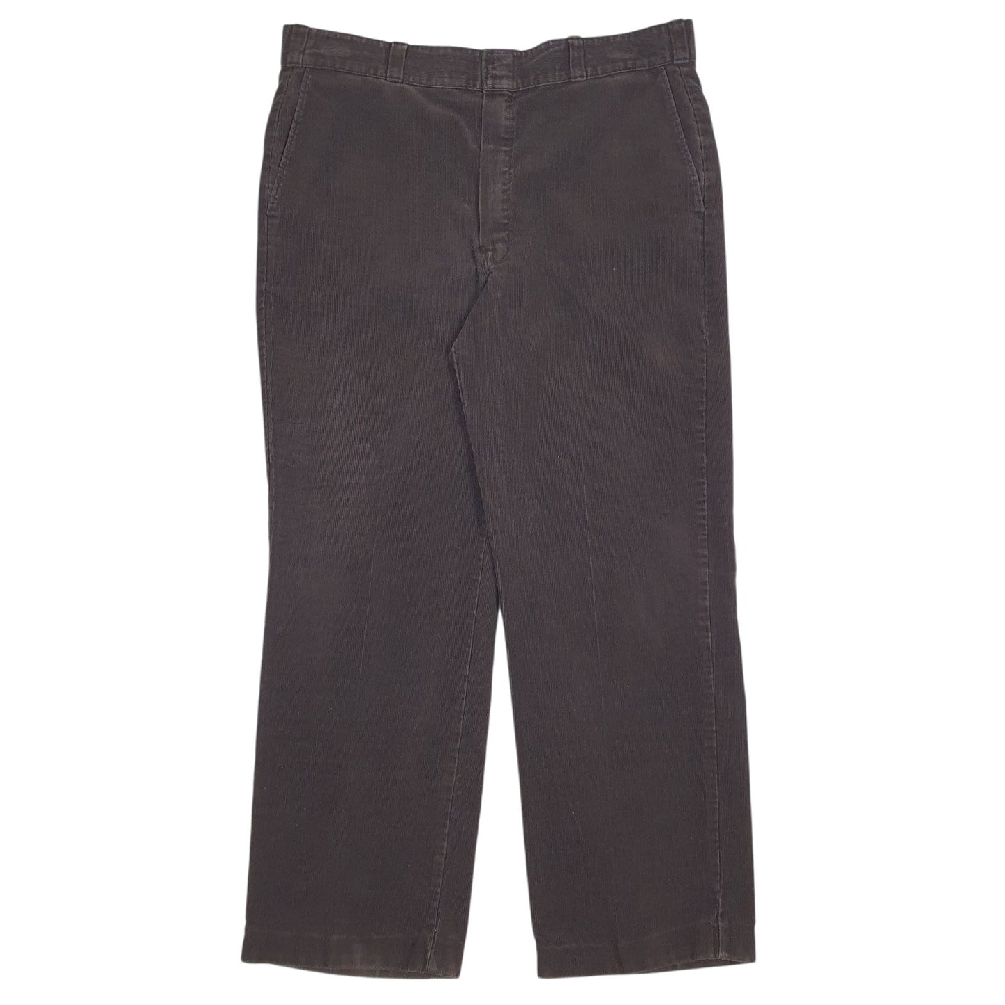 Mens Black Dickies Vintage 90s Corduroy Trousers