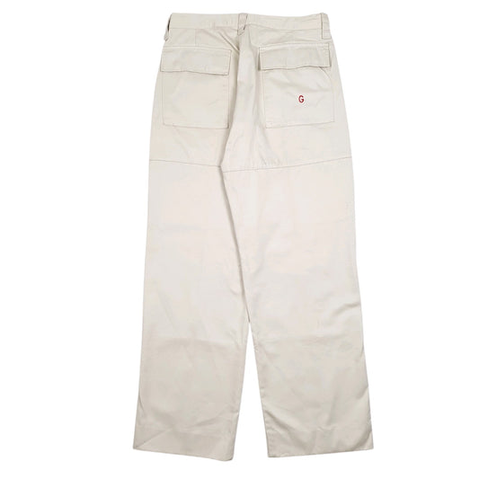 Mens Cream Guess   Trousers
