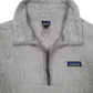 Womens Grey Patagonia Los Gatos Sherpa Fluffy Quarter Zip Jumper