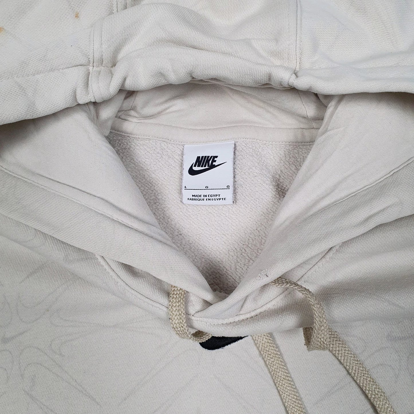 Mens Beige Nike  Hoodie Jumper