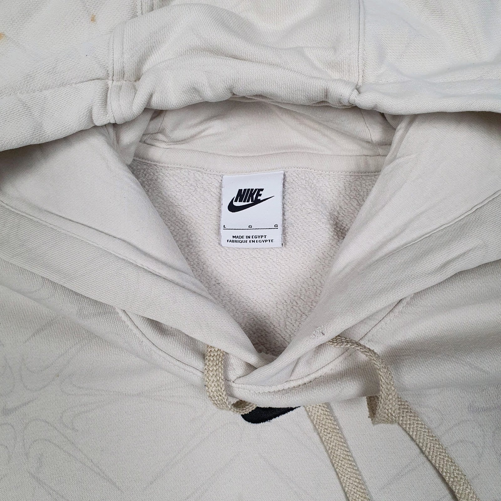 Mens Beige Nike  Hoodie Jumper