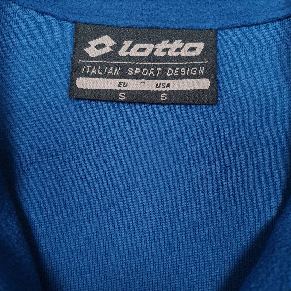 Womens Blue Lotto  Quarter Zip Jumper
