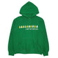 Womens Green Basset-Walker Vintage 90s Hoodie Jumper