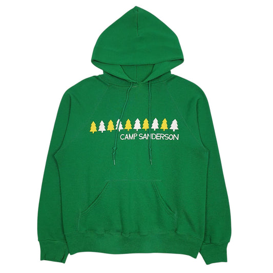 Womens Green Basset-Walker Vintage 90s Hoodie Jumper