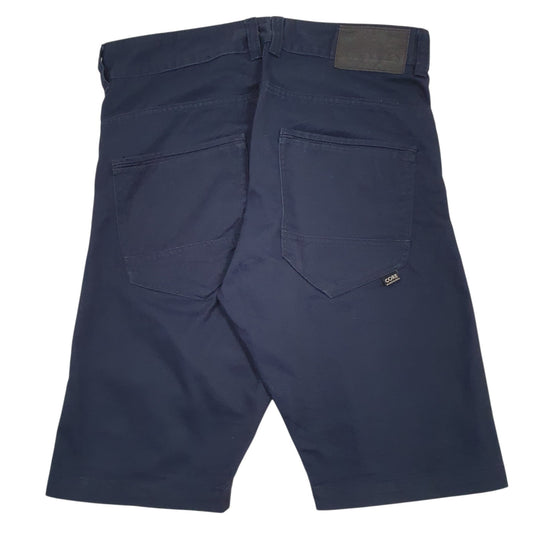 Mens Navy Jack & Jone Workwear Full Zip Shorts