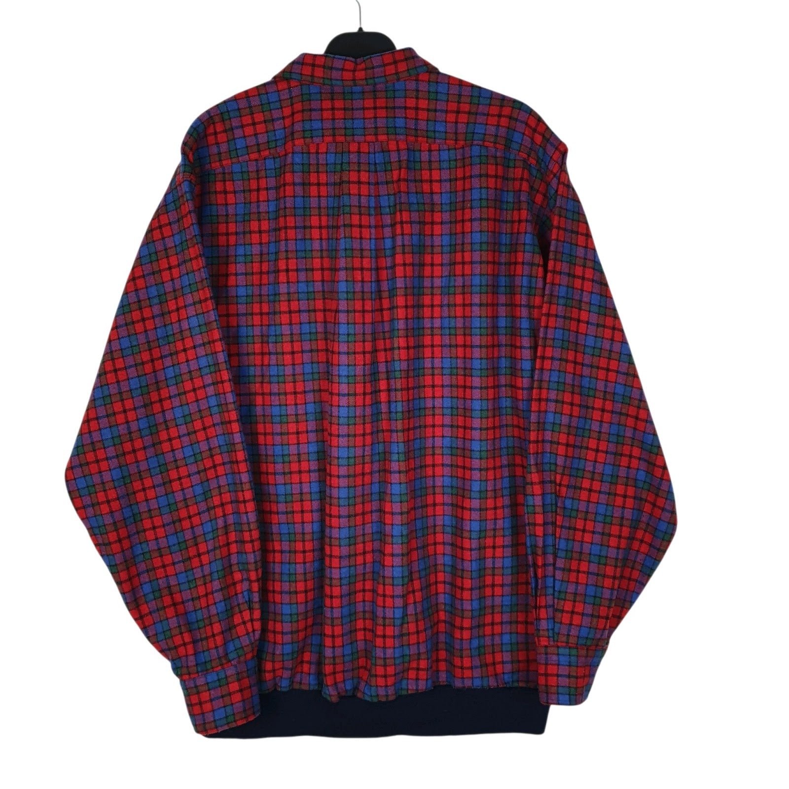 Mens Red Mariella Plaid Flannel Vintage 90s  Shirt