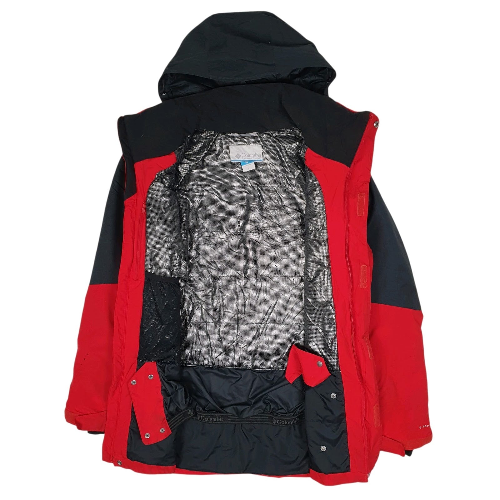 Mens Red Columbia Sportswear Company Omni Tech Crewneck Coat