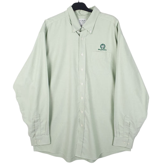 Mens Green L.L.Bean  Long Sleeve Shirt