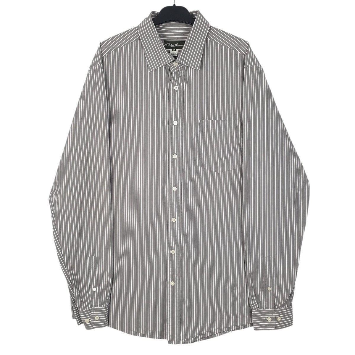 Mens Grey Eddie Bauer  Long Sleeve Shirt