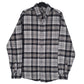 Mens Grey Eddie Bauer Flannel Long Sleeve Shirt