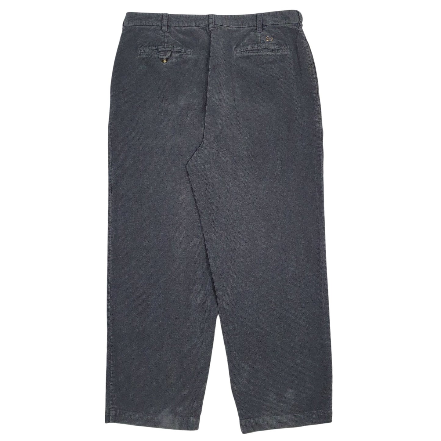 Mens Grey Tommy Hilfiger Vintage 00s Pleated Golf  Trousers