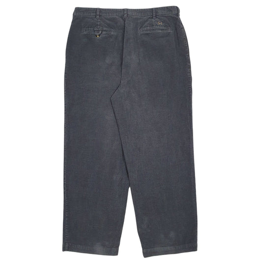 Mens Grey Tommy Hilfiger Vintage 00s Pleated Golf  Trousers