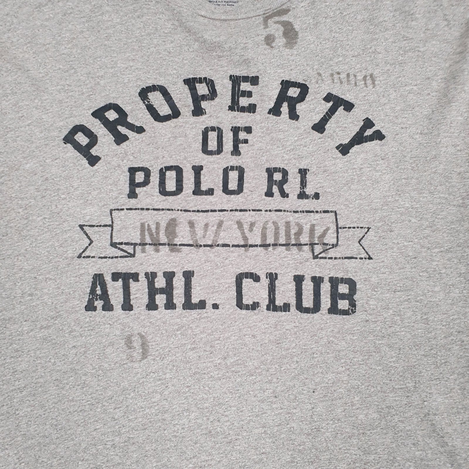 Mens Grey Polo Ralph Lauren   T Shirt