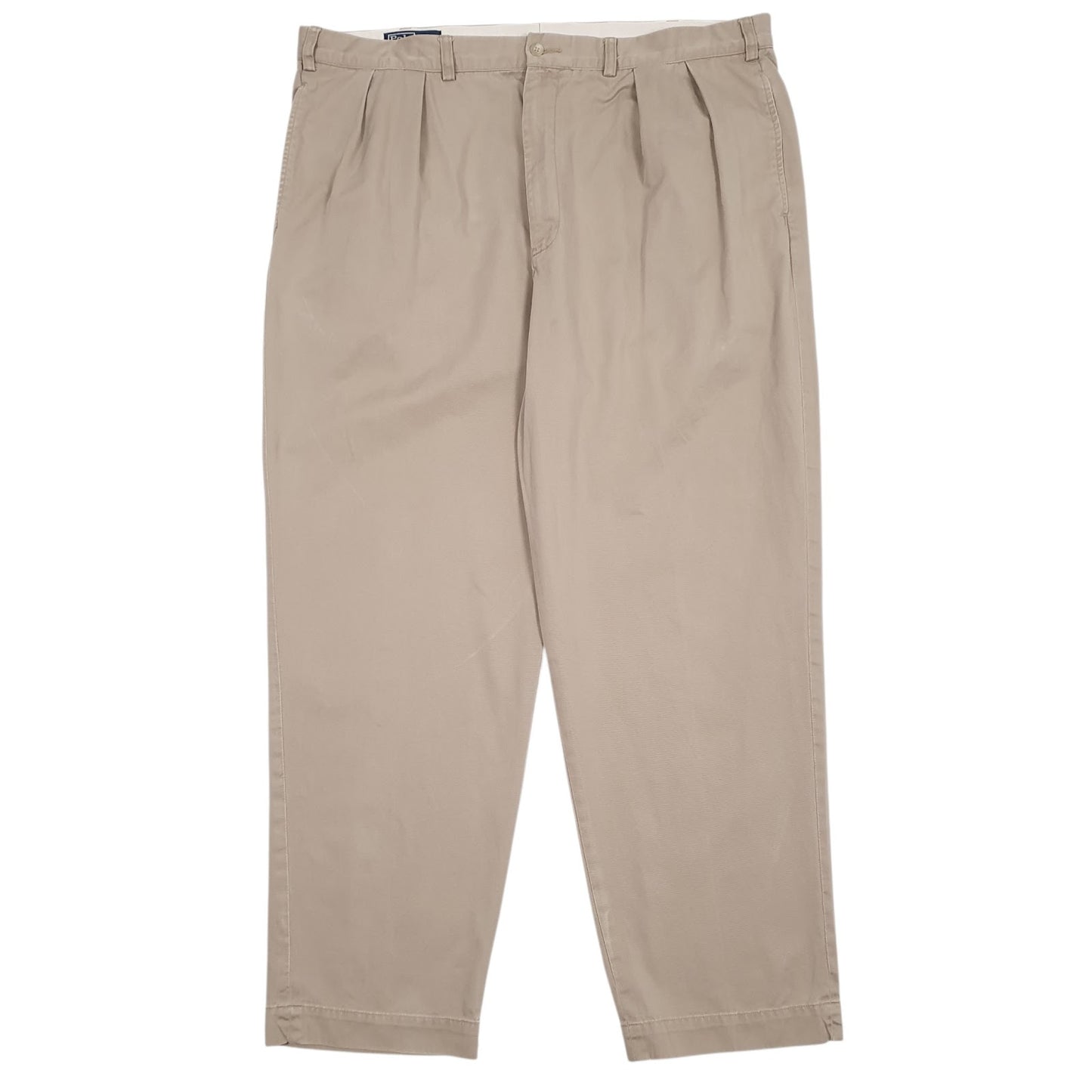 Mens Brown Polo Ralph Lauren Andrew Pant Pleated Chino Trousers