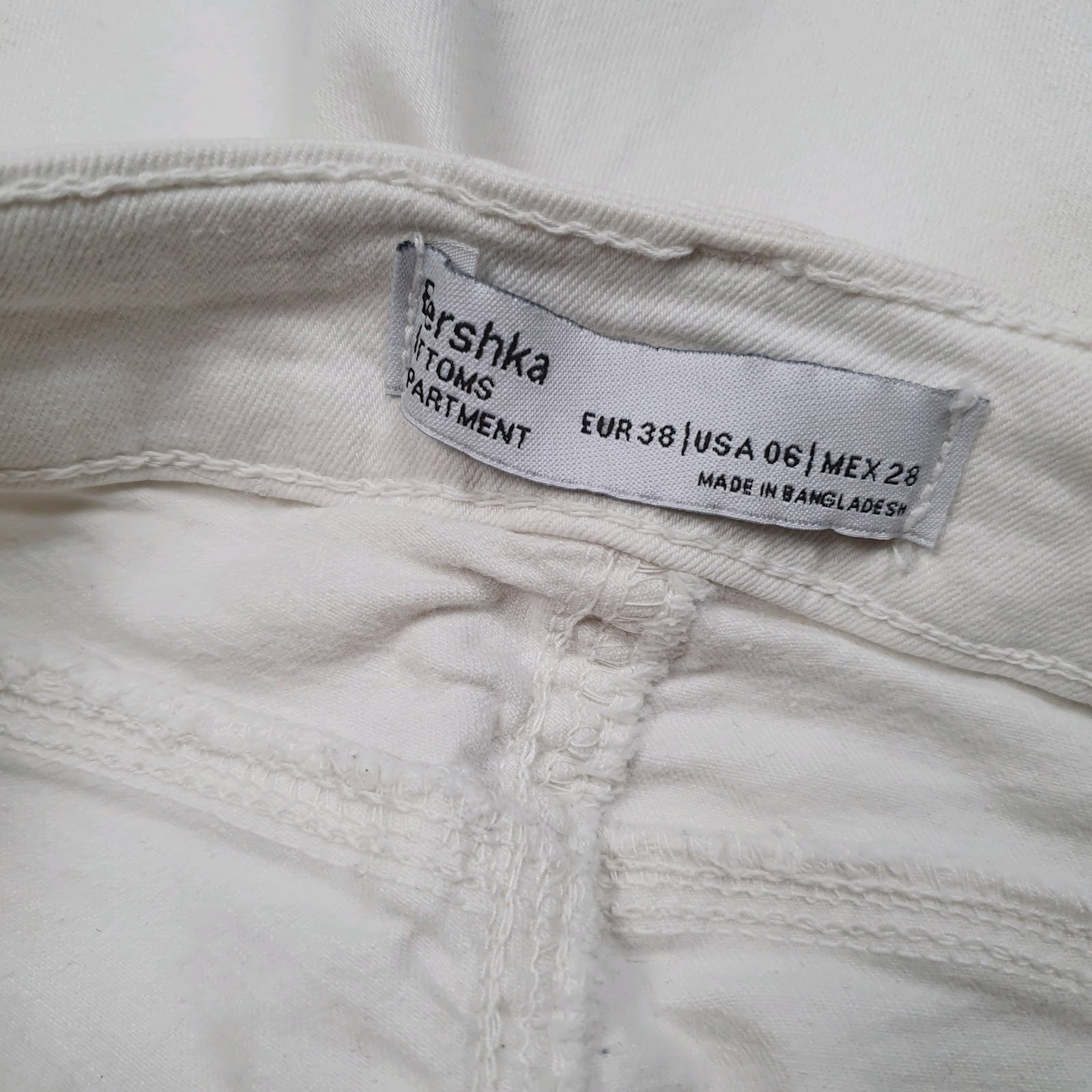 Womens White Bershka   Jeans