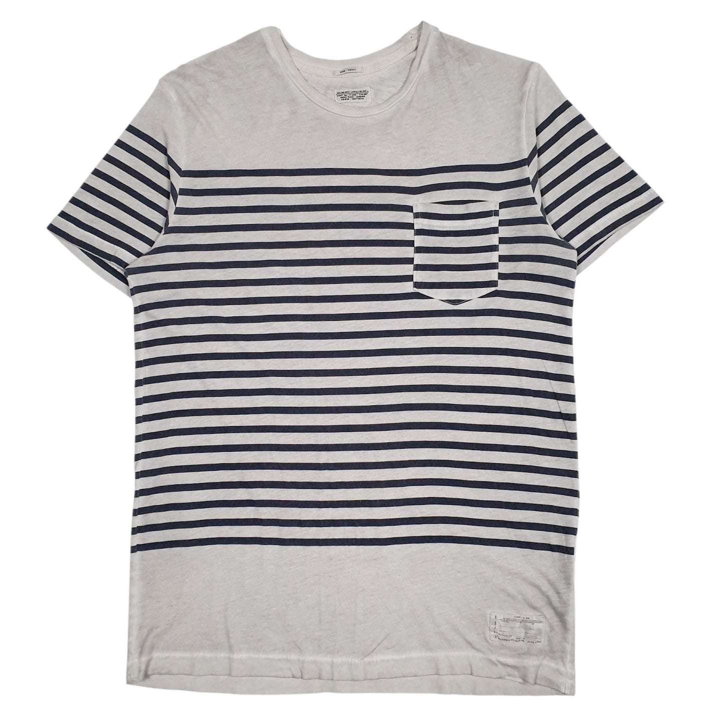 Mens Grey All Saints  Short Sleeve T Shirt