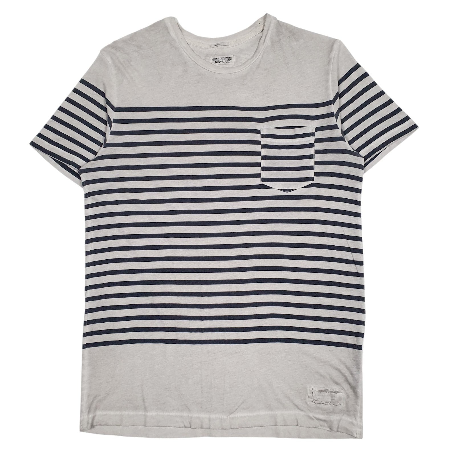 Mens Grey All Saints  Short Sleeve T Shirt