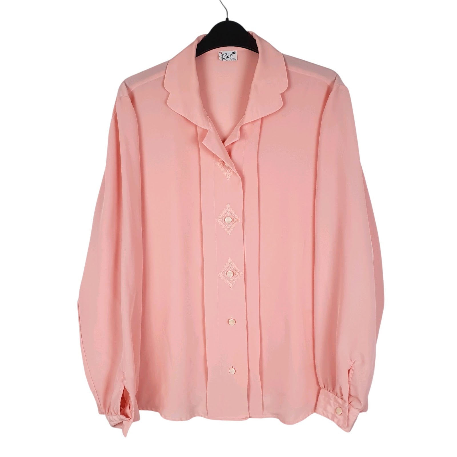 Womens Pink Primavera  Long Sleeve Shirt