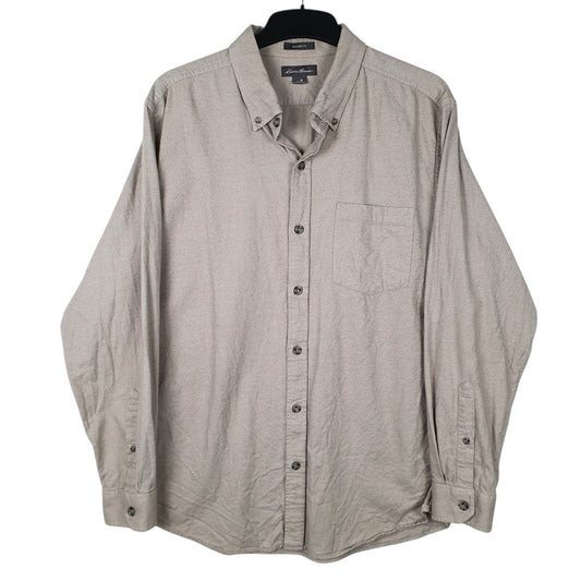 Mens Grey Eddie Bauer  Long Sleeve Shirt