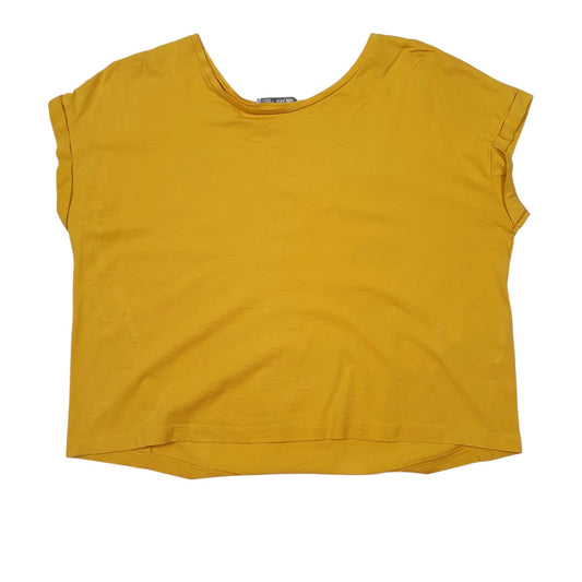 Womens Yellow Zara  Sleeveless T Shirt
