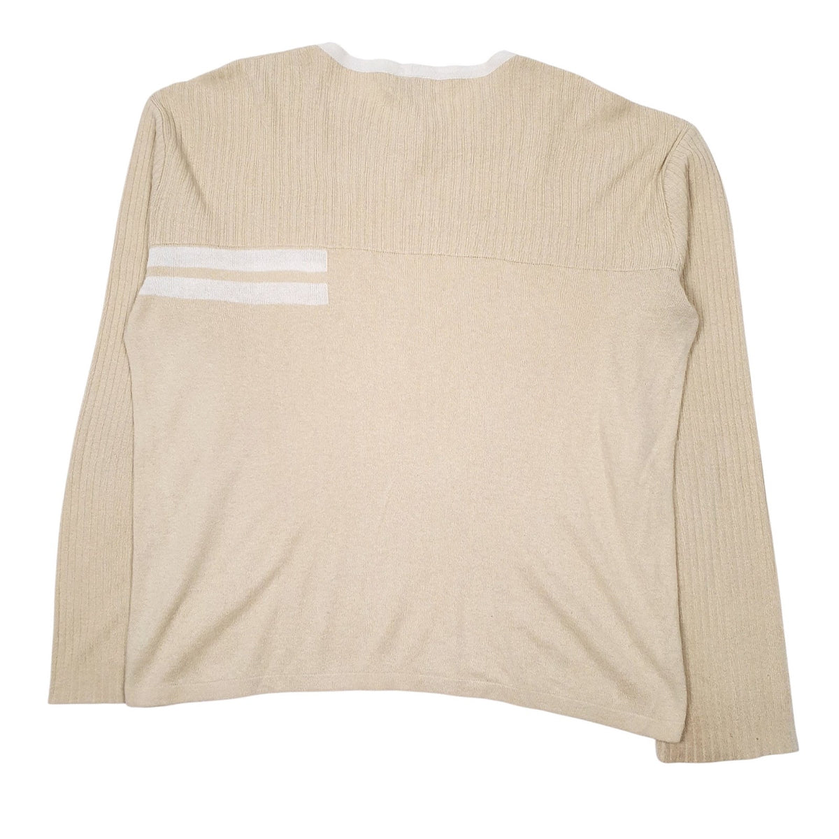 Mens Beige Iceberg Lightweight Crewneck Jumper