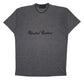 Mens Grey United Cotton Spellout Short Sleeve T Shirt