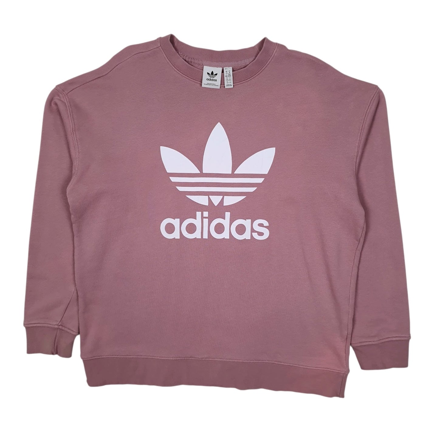 Womens Pink Adidas  Crewneck Jumper