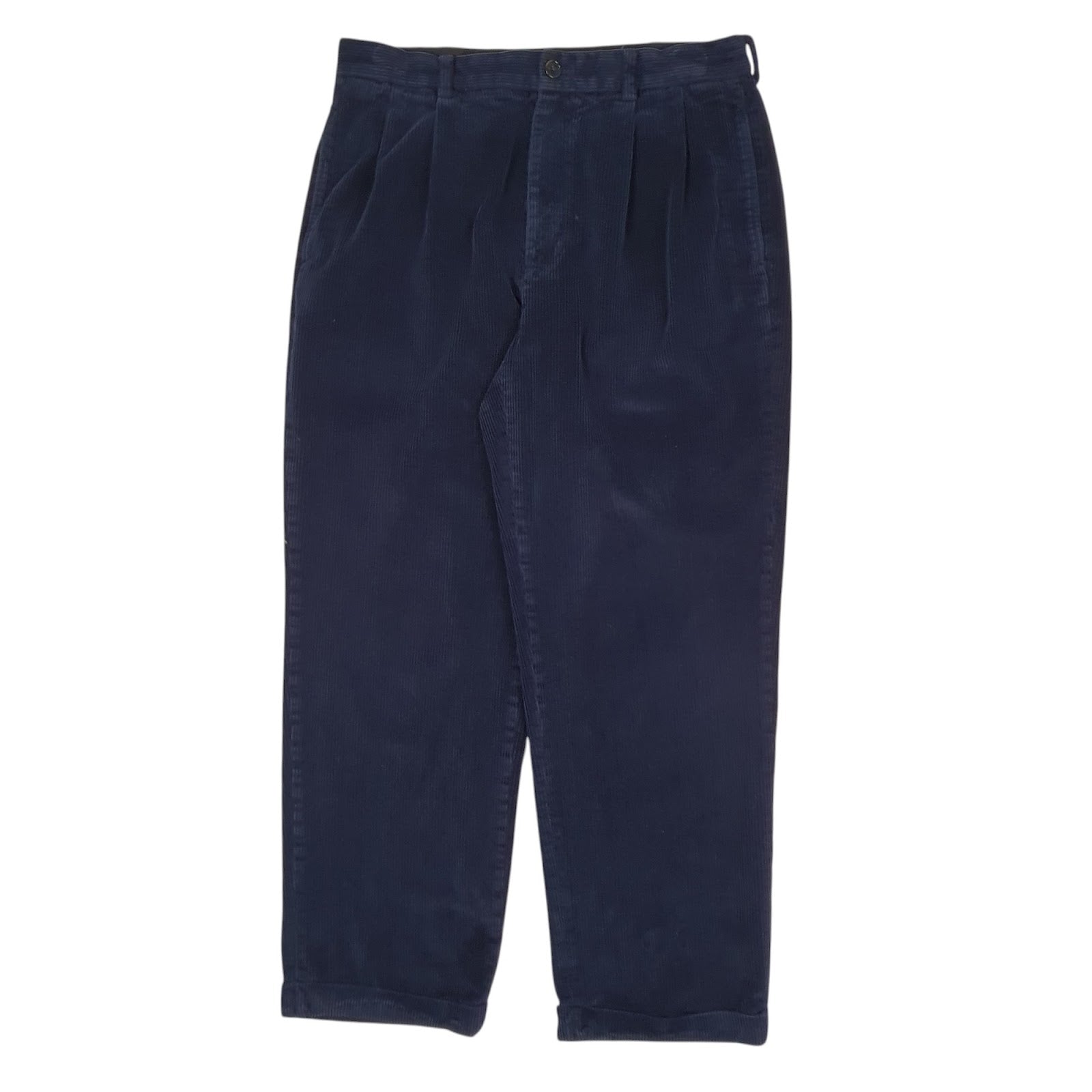 Mens Navy Brooks Brother 346 Corduroy Trousers